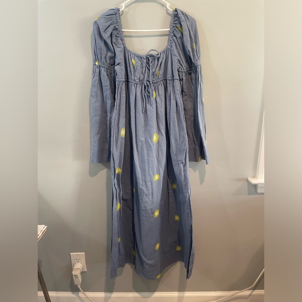 Free People Emory Embroidered Midi Dress - Picture 5 of 7